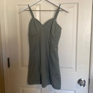 Kendall and Kylie Sage Green Mini Dress